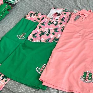 SOLD.  3 Piece Athletic wear! You get 2 Tops & 1 pair of Capri style pants. SOLD